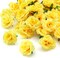 100 Pcs Mini Yellow Roses Artificial Flowers Bulk (Yellow) 1.9"D x 1.9"W x 1.5"H